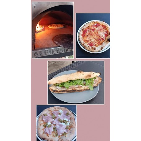 Forno a legna ALFONSO 4 PIZZE