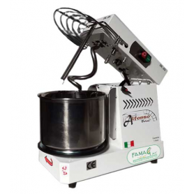 Amasadora en espiral de 5 kg con cabezal abatible y barra de corte de masa inclinada en forma de «S»