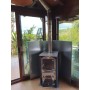 Protection Panel for Wood-burning Ovens and Stoves with Wood-Burning Oven