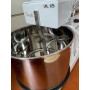 Impastatrice a Spirale 6 Kg a 10 Velocità Testa Ribaltabile, Inversione di Rotazione HH e Display LCD