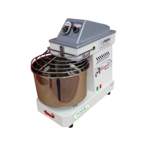 8 Kg Spiral Kneader with 10 Speeds and HH Reversing Rotation - Fixed Head and with Inclined "S" Dough Splitting Bar 8 Kg Spiral Kneader with 10 Speeds and HH Reversing Rotation - Fixed Head and with Inclined "S" Dough Splitting Bar