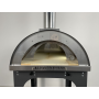 Alfonso Holzbackofen 4 Pizzen mit Wagen, Tür und Pyrometer