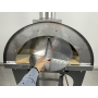 Alfonso Holzbackofen 4 Pizzen mit Wagen, Tür und Pyrometer