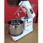 Amasadora profesional de 8 kg, 10 velocidades, con inversión de giro HH - Cabezal abatible