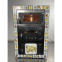 Precious Hand-Painted Caltagirone Majolica for Wood-Burning Oven with Box
