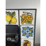 Valiosas piezas de mayólica de Caltagirone, pintadas a mano para horno de leña, con caja