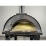 Gas-Holzofen Alfonso 4 Pizze Hybrid mit Rollwagen und Tür