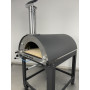 Gas-Holzofen Alfonso 6 Pizze Hybrid mit Rollwagen und Tür
