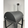 Alfonso 6-Pizza Hybrid Wood-Fired Gas Oven with trolley and door
