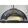 Gas-Holzofen Alfonso 6 Pizze Hybrid mit Rollwagen und Tür