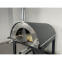 Alfonso Gas Wood-Fired Oven 6 Pizzas Hybrid with trolley and door