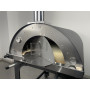 Gas-Holzofen Alfonso 6 Pizze Hybrid mit Rollwagen und Tür