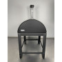 Alfonso Gas Wood-Fired Oven 6 Pizzas Hybrid with trolley and door