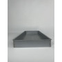 Bandeja de horno de chapa de aluminio de 70 x 30 x 6 cm con reborde