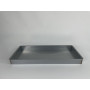 Bandeja de horno de chapa de aluminio de 70 x 30 x 6 cm con reborde