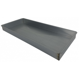Aluminised Sheet Metal Oven Tray 70x30x6 cm with Flap