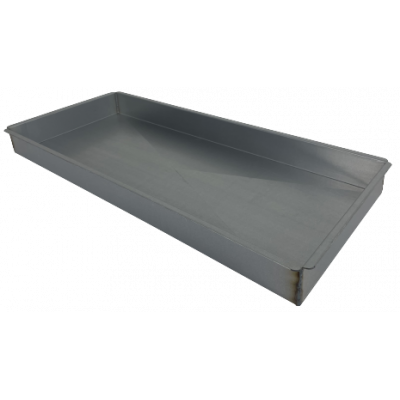 Bandeja de horno de chapa de aluminio de 70 x 30 x 6 cm con reborde