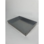 Bandeja de horno de chapa de aluminio de 50 x 35 x 6 cm con reborde