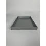 Aluminised sheet metal baking tray for stove and oven 25x40x3 cm