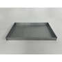 Aluminised sheet metal baking tray for stove and oven 25x40x3 cm