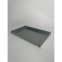 Aluminised sheet metal baking tray for stove and oven 25x40x3 cm
