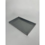 Aluminised sheet metal baking tray for stove and oven 25x40x3 cm