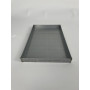 Aluminised sheet metal baking tray for stove and oven 25x40x3 cm
