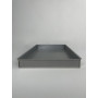 Bandeja de horno de chapa de aluminio de 60 x 40 x 6 cm con reborde