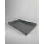Bandeja de horno de chapa de aluminio de 60 x 40 x 6 cm con reborde