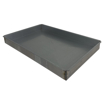 Aluminisierte Blech-Backform 60x40x6 cm mit Klappe