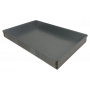 Bandeja de horno de chapa de aluminio de 60 x 40 x 6 cm con reborde