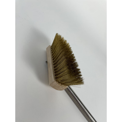 Oven Broom with Brass Bristles