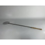 Round perforated shovel for wood-burning oven
