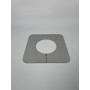 Lochabdeckplatte 25x25 Ø13 cm