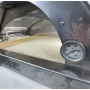 Alfonso 4-Pizza Hybrid Wood-Fired Gas Oven with trolley and door