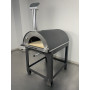 Alfonso Gas Wood-Fired Oven 6 Pizzas Hybrid with trolley and door