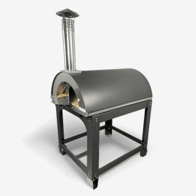 Alfonso Wood-Fired Oven 6 Pizzas with trolley, door and pyrometer
