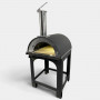 Alfonso Gas Wood-fired Oven 4 Pizzas Hybrid with trolley and door