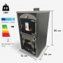 Forno Stufa mini Cucina a Legna Esmeralda 15 kW