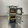 Esmeralda Mini Wood-Burning Stove and Oven with Caltagirone Enamel Tiles, 15 kW