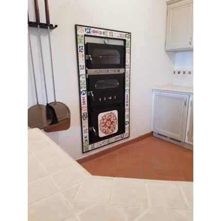 PREGIATE MAIOLICHE DI CALTAGIRONE DIPINTE A MANO PER FORNO A LEGNA CON BOX
