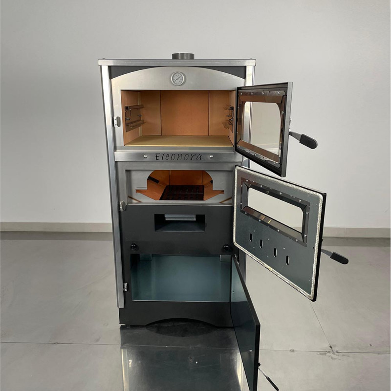 Stufa A Legna ROMA S Con Forno - Colore Avorio, 11,3 KW, 4 Stelle, Con Termometro - Foto 12