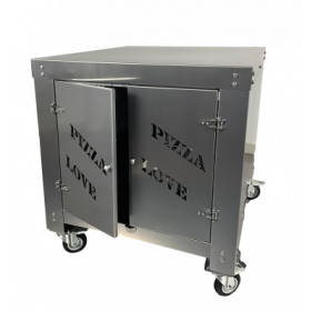 Stainless Steel Trolley Mod. Alfonso 4 Pizzas