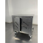 Carro cerrado de acero inoxidable, modelo Alfonso, para 6 pizzas