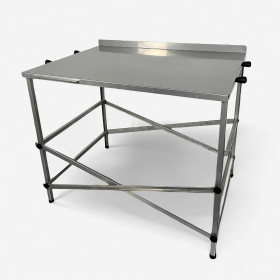 Tabla de amasar desmontable de acero inoxidable
