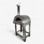Alfonso Gas Wood-Fired Oven 2 Pizzas Hybrid with Trolley and Door