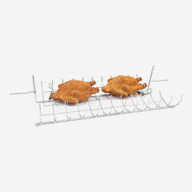 Asador giratorio con jaula