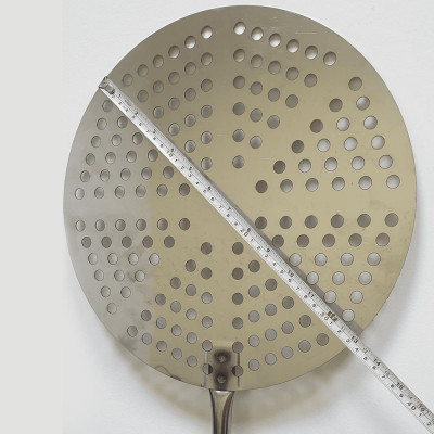 Pala Per Pizza In Acciaio Inox Con Manico In Legno – Perfetta Per Pizze, Pane E Dolci Fatti In Casa