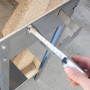 Poêle à barbecue en acier inoxydable avec grille à charbon et plateau