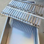 Stainless Steel Barbecue Pan with Charcoal Grill and Tray